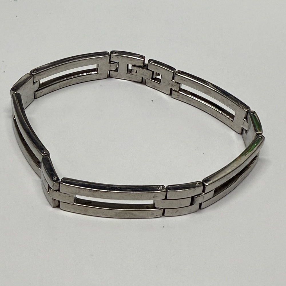 New Men’s Stainless steel Bracelet. 8 3/4” . From Macy’s - Picture 4 of 5
